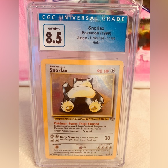 Snorlax Pokmon CGC Graded NM/Mint+ 8.5